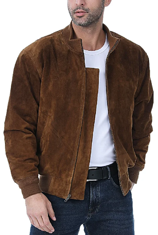 Versatile Style Landing Leathers Men WWII Suede Leather Tanker Jacket