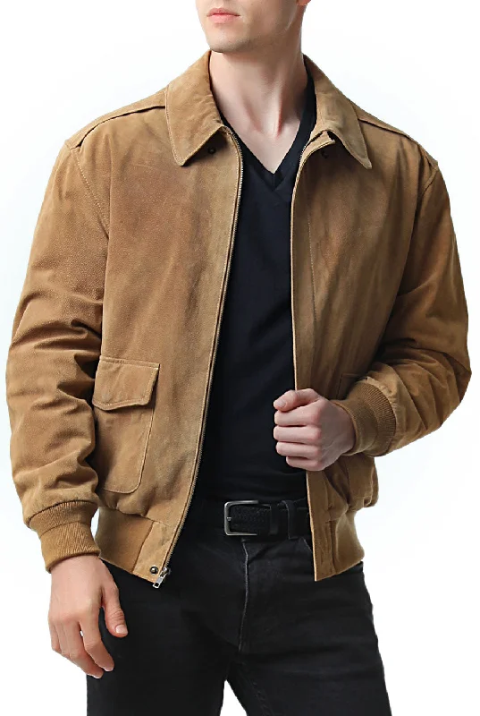 Leather Pants Landing Leathers Men Air Force A-2 Suede Leather Flight Bomber Jacket