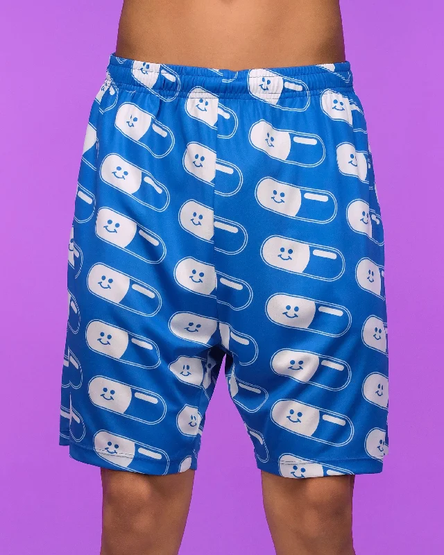 Relaxed Fit Happy Pills Basketball Shorts