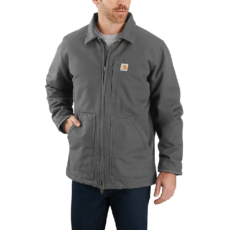 Effortless Style Carhartt Mens Work Sherpa Lined Work Jacket - 104293-GVL