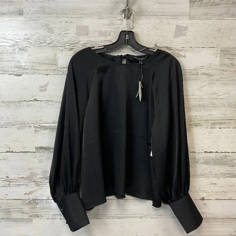 Practical Clothing Top Long Sleeve By Banana Republic In Black, Size: L