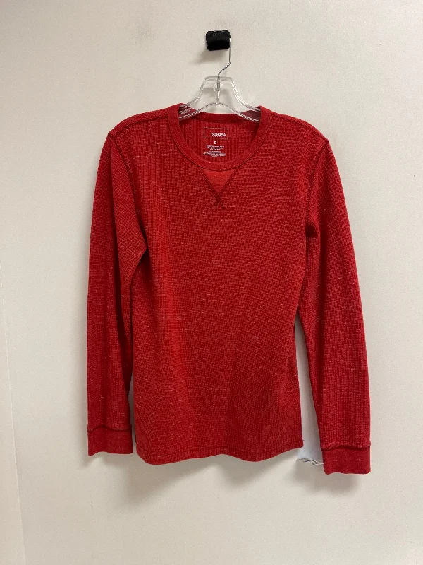 Smart Casual Top Long Sleeve By Sonoma In Red, Size: S