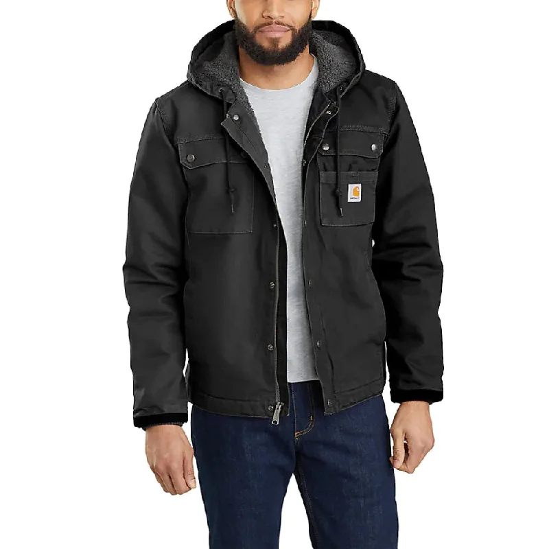 Parkas Style Carhartt Mens Washed Duck Work Jacket - 103826-BLK