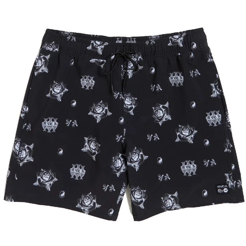 Stylish Joggers RVCA Va Elastic Benj Board Shorts - Multi Rose