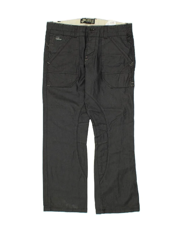 Outdoor Wear JACK & JONES Mens Straight Casual Trousers W36 L32 Grey Cotton