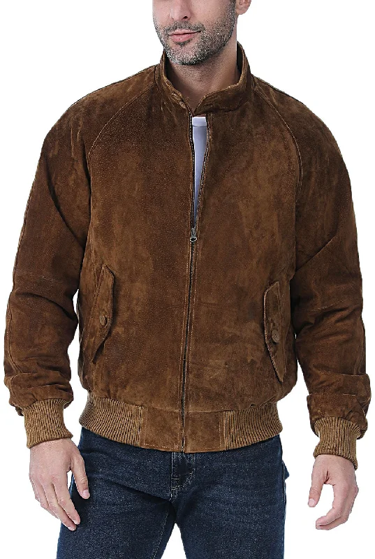 Outdoor Wear Landing Leathers Men WWII Suede Leather Bomber Jacket