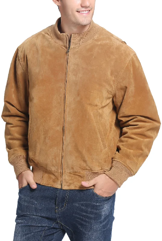 Cool Comfort Landing Leathers Men WWII Suede Leather Tanker Jacket