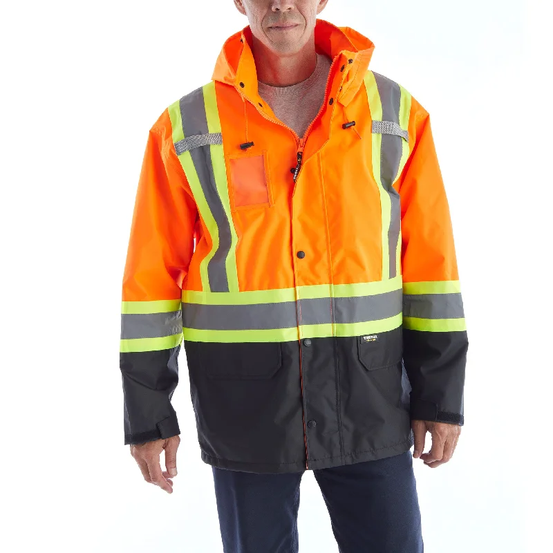 Outdoor Wear Terra Hi-Vis Rain Work Jacket 116520JOR - Orange