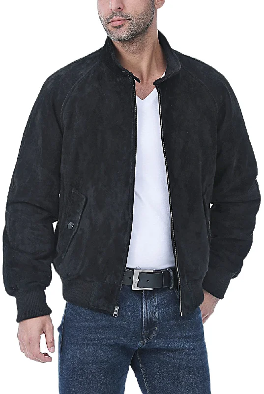 Comfortable Outfits Landing Leathers Men WWII Suede Leather Bomber Jacket