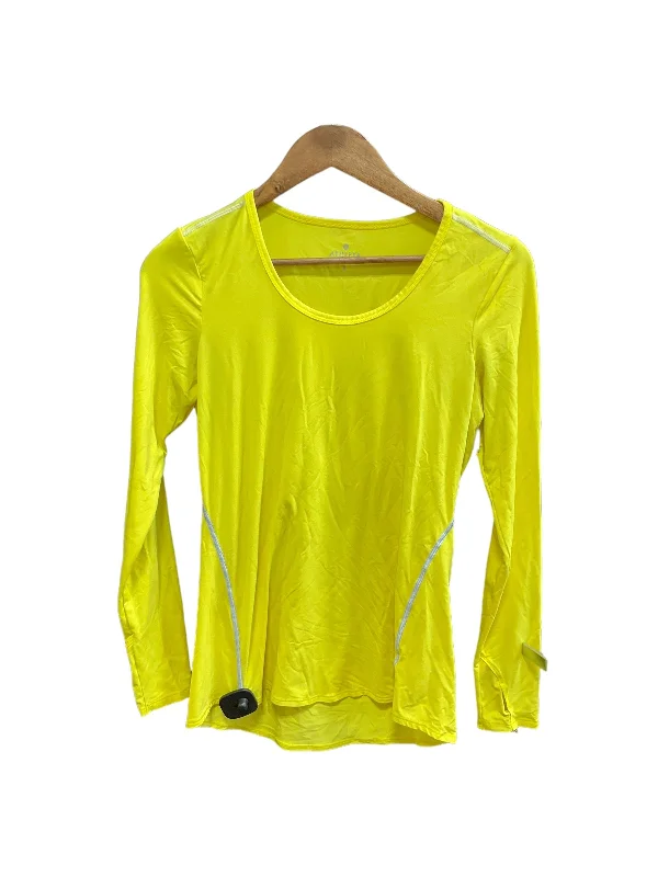 Stylish Comfort Athletic Top Long Sleeve Collar By Athleta  Size: S