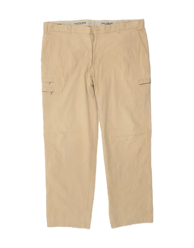 Lounge Wear PAUL & SHARK Mens Golf Straight Cargo Trousers W38 L30 Beige