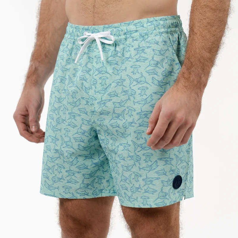 Casual Chinos Medley Swim Trunk | The Amity Islands - Mint Green/Caicos Blue