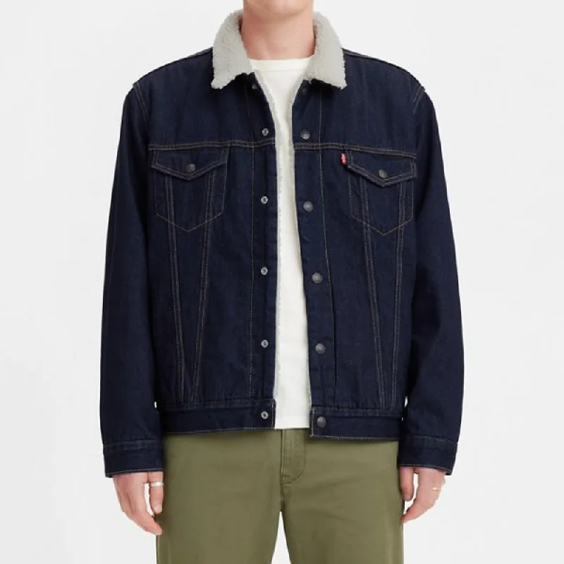 Soft Layers Levi's Mens Type III Sherpa Trucker Jacket - 163650075