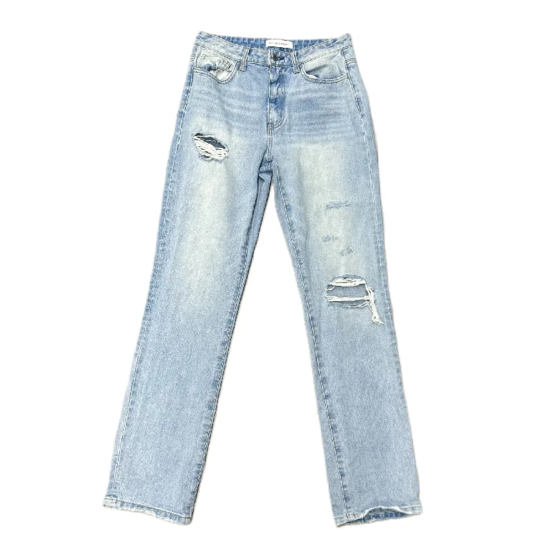 All-Day Wear Jeans Straight By Flying Monkey In Blue Denim, Size: 2