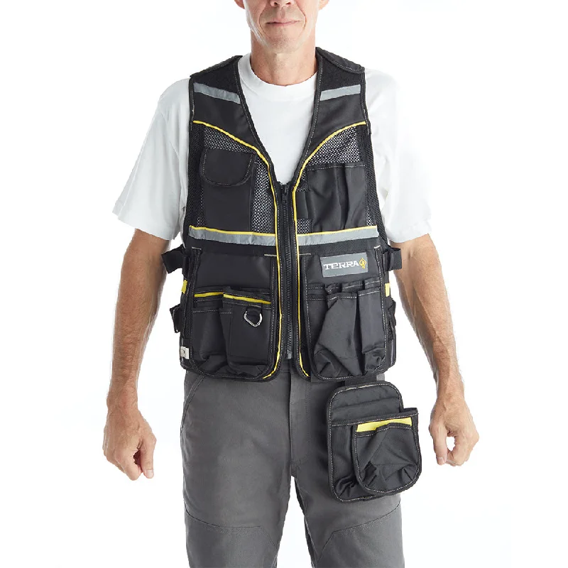 Practical Clothing Multi Pocket Reflective Mesh Tool Vest