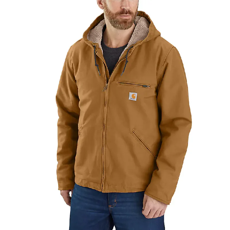 Weekend Outfits Carhartt Mens Washed Duck Work Jacket - 104392-BRN