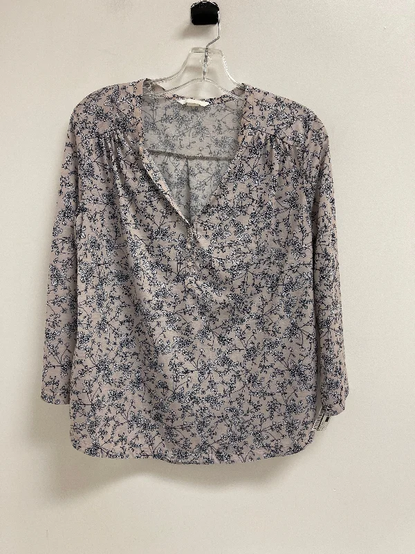 Casual Cardigans Top Long Sleeve By H&m In Floral Print, Size: S