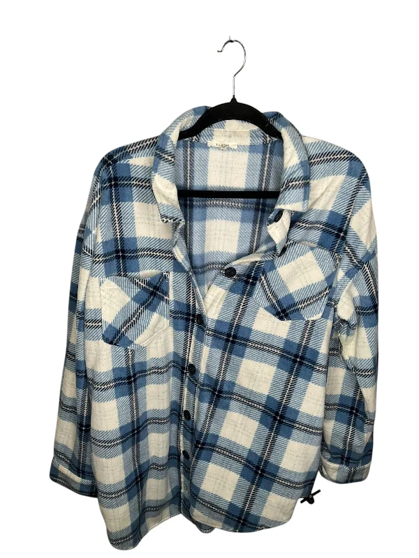 Active Gear Top Long Sleeve By Maurices In Plaid Pattern, Size: Xl