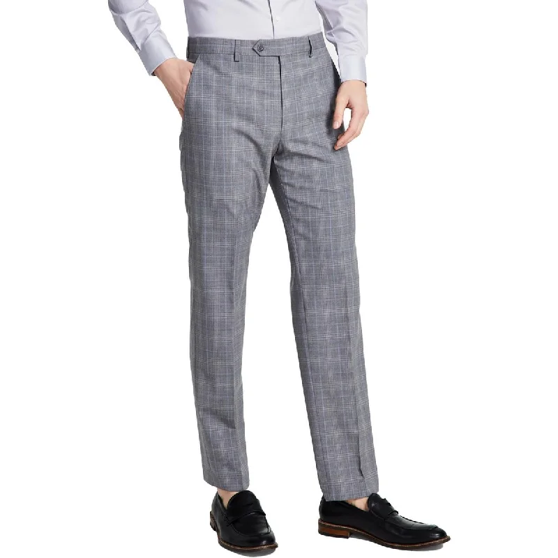 Leather Pants Michael Kors Mens Wool Blend Plaid Suit Pants