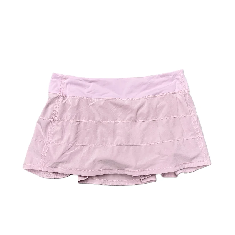 Summer Tees Athletic Skort By Lululemon In Pink, Size: 10