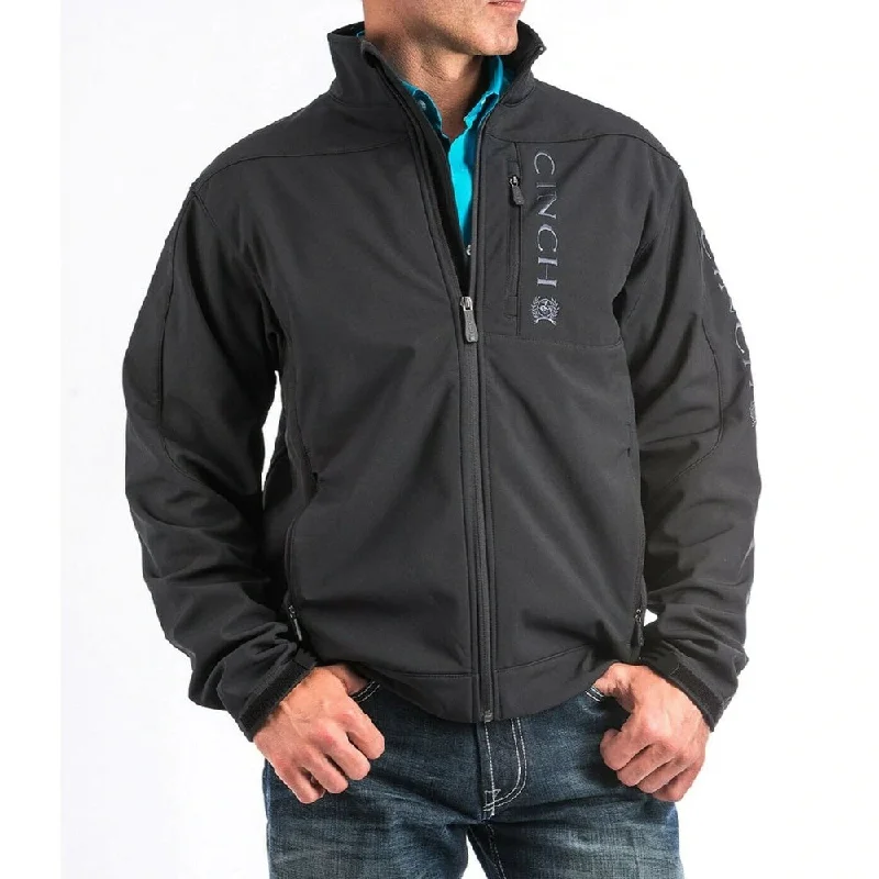 Light Jackets Cinch Mens Black Bonded Jacket - MWJ1009000-BLK