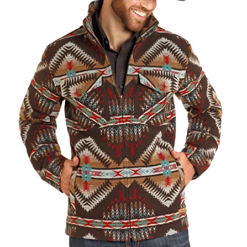 Smart Casual Powder River Mens Aztec Jacquard Jacket - DM92C04061-22