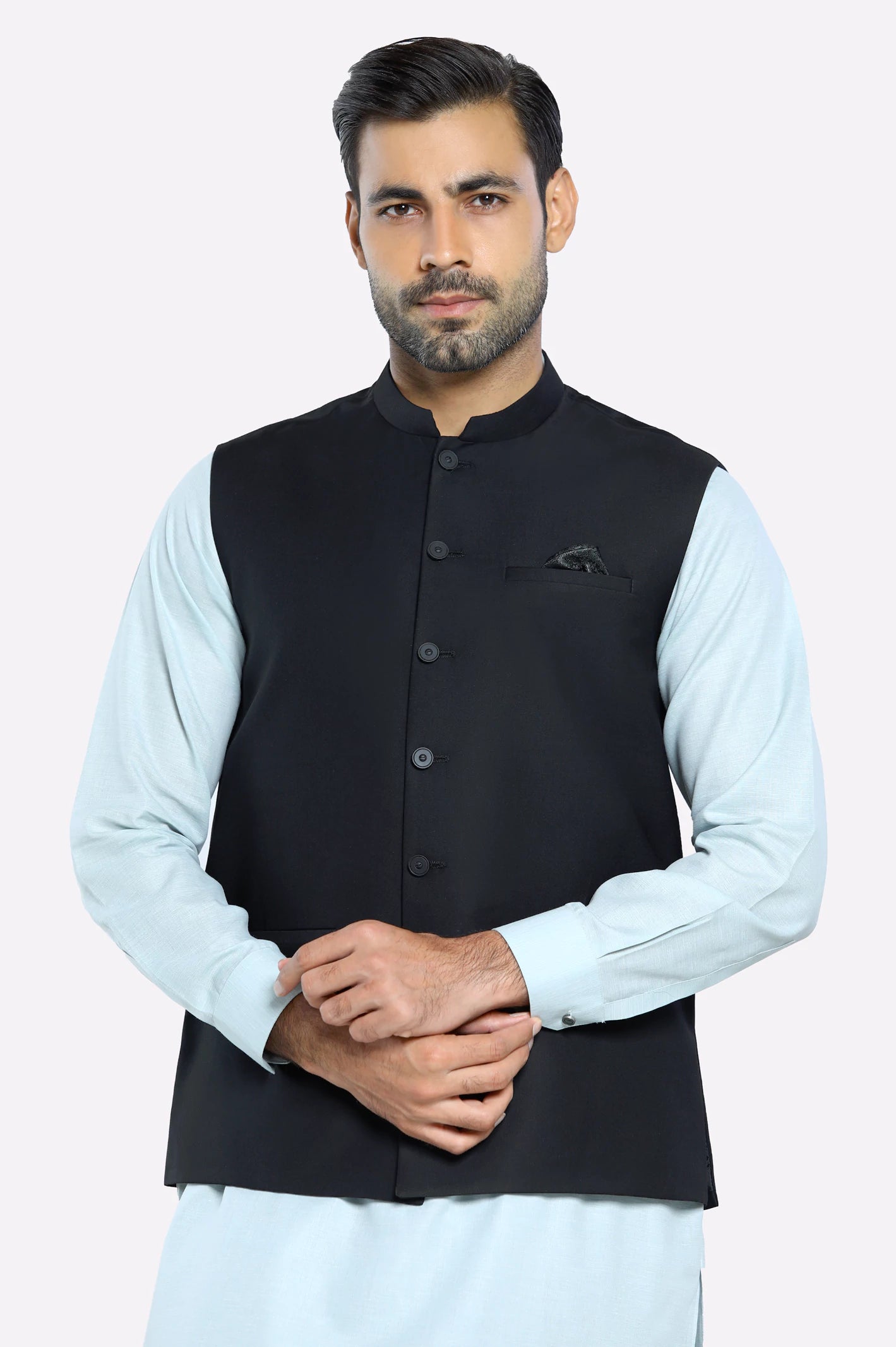 Slim-fit Trousers Black Waistcoat