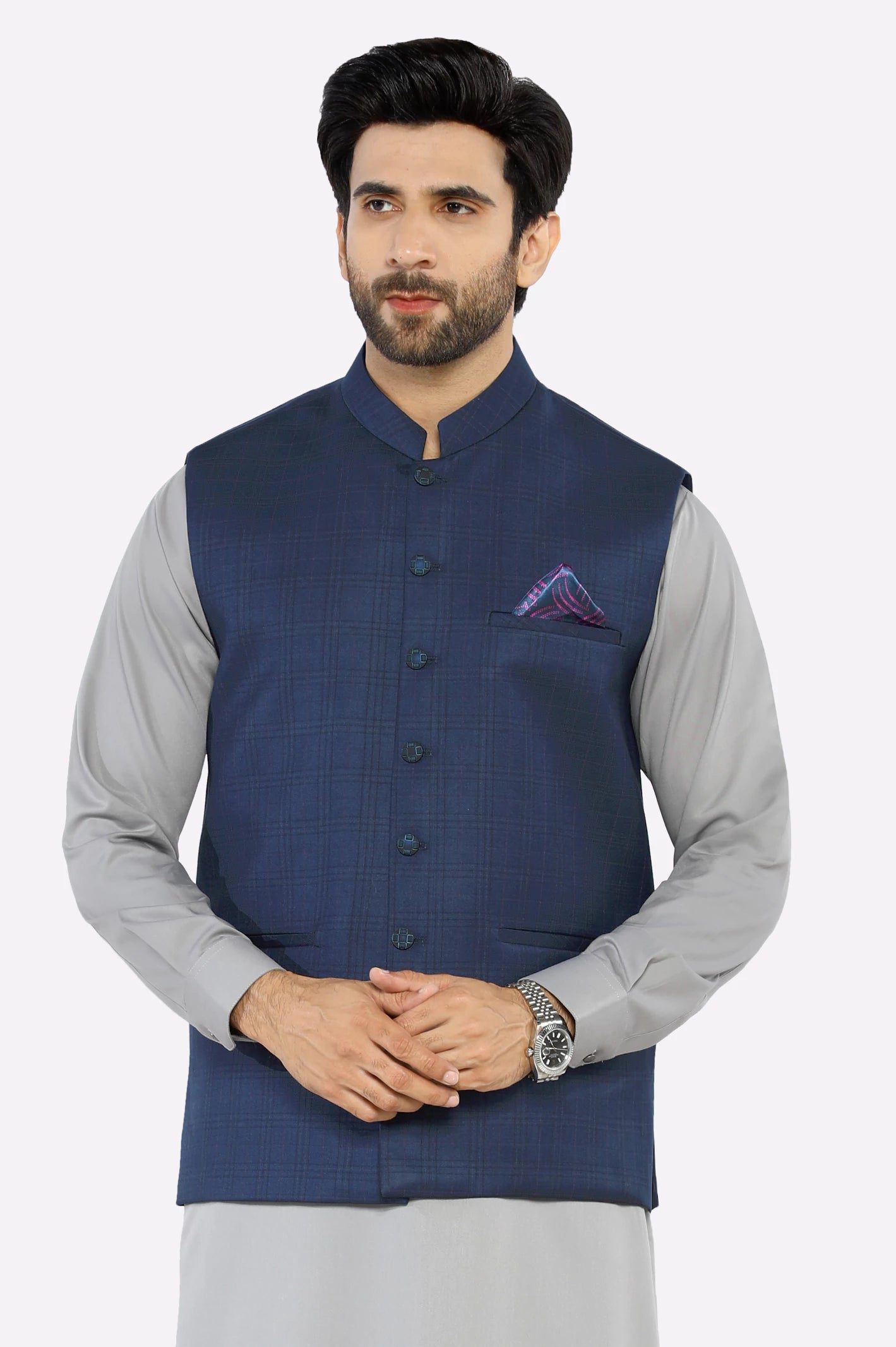 Luxury Comfort Navy Blue Waistcoat