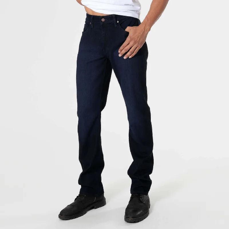 Urban Apparel Indigo Wash Straight Comfort Stretch Jeans