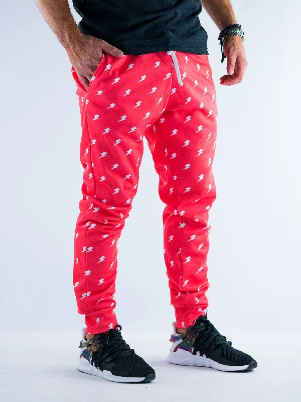 Slim-fit Trousers Red Electro Unisex Joggers