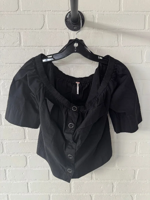 Outdoor Wear Top 3/4 Sleeve By Free People In Black, Size: S