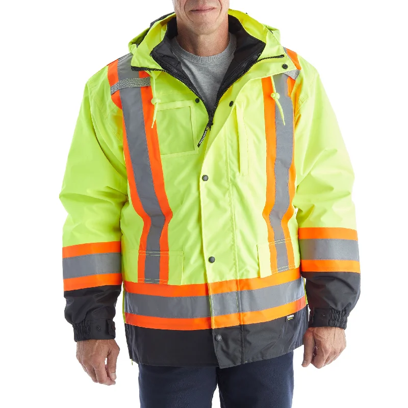 Stylish Comfort TERRA Hi-Vis Men's 7 in 1 Winter Jacket - 116501 Yellow