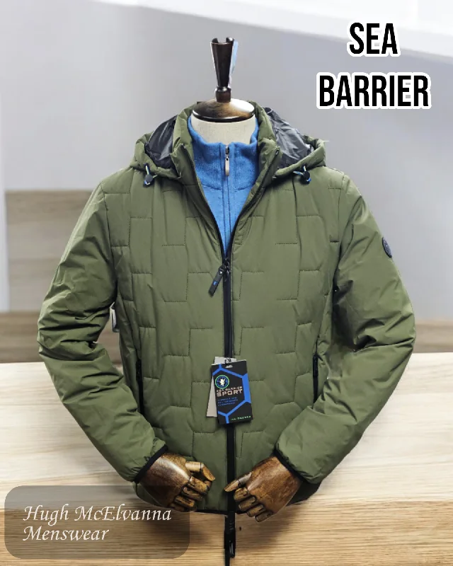 Boho Menswear Sea Barrier LEONE Green Hooded Jacket