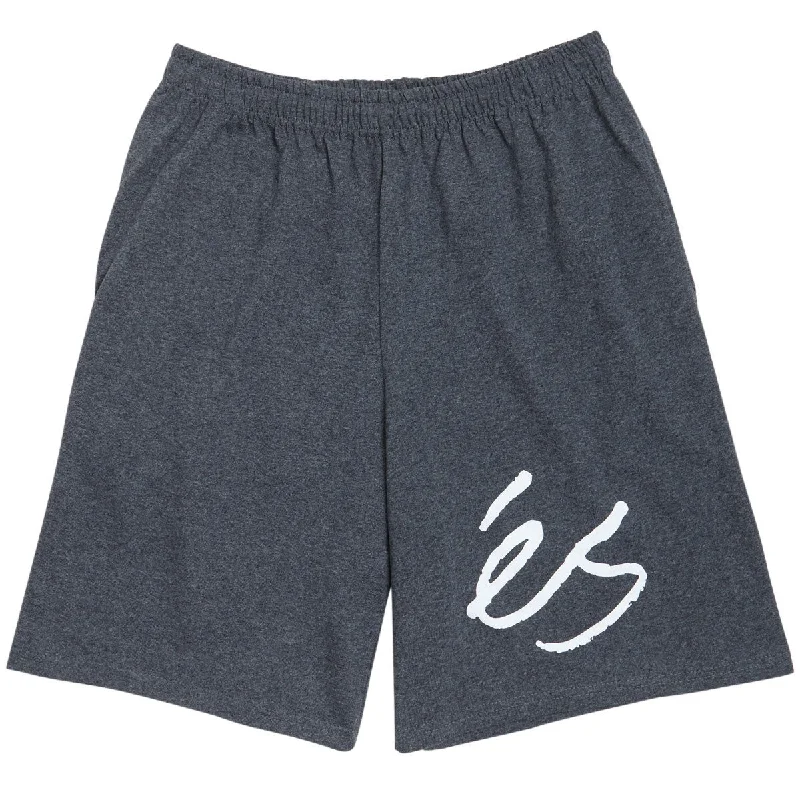 Easygoing Fashion eS Big Script Sweat Shorts - Black/Heather