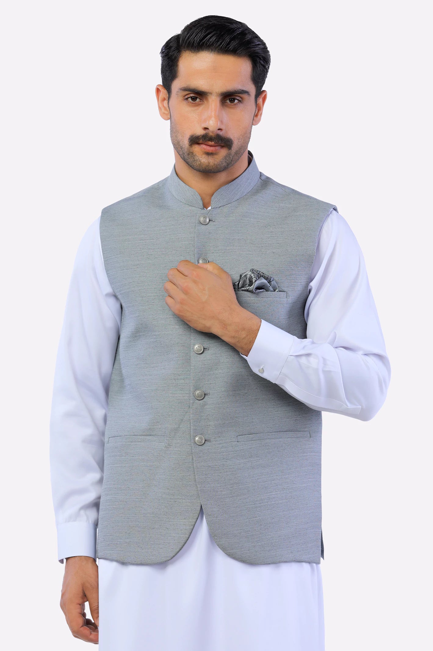 Casual Cardigans Grey Waistcoat