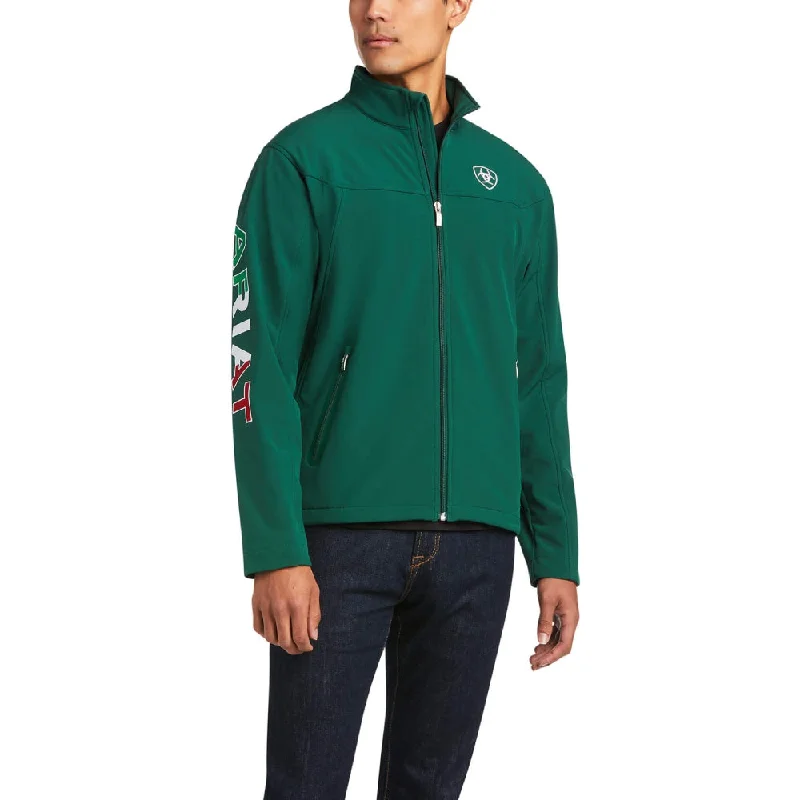 Statement Shoes Ariat Mens Mexico New Team Verde Softshell Jacket - 10039459