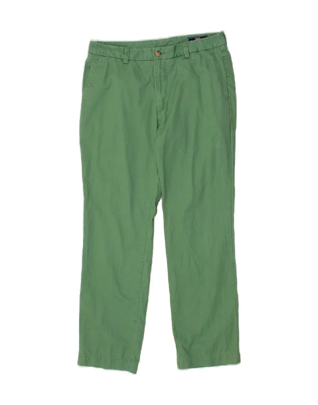 Casual Wear VINEYARD VINES Mens Straight Chino Trousers W32 L30 Green Cotton