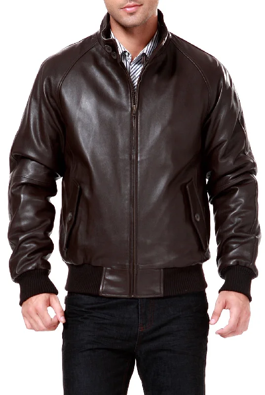 Active Gear Landing Leathers Men WWII Leather Bomber Jacket