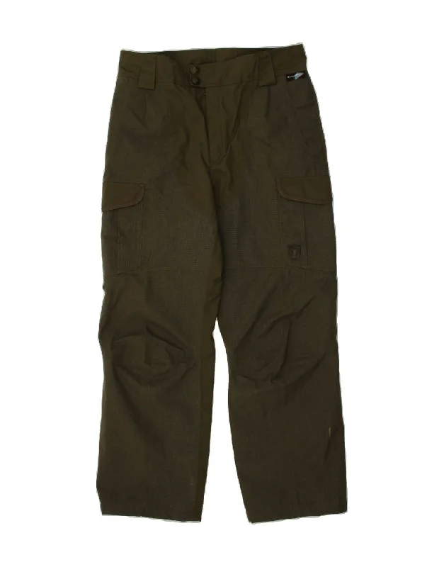 Trench Coats VINTAGE Mens Straight Cargo Trousers IT 50 Large W34 L29 Khaki Polyamide