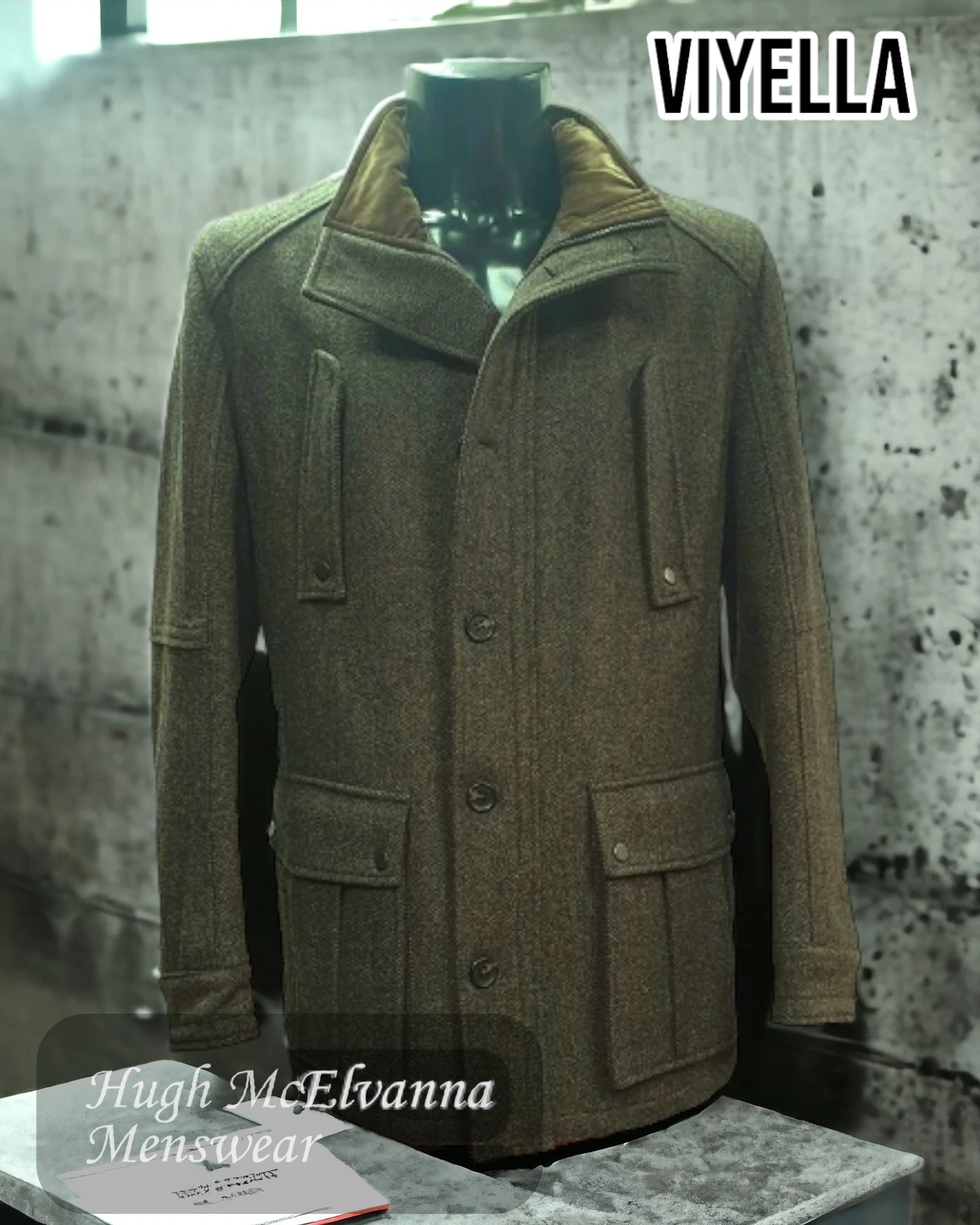 Bomber Jackets Viyella Pure Wool Country Coat