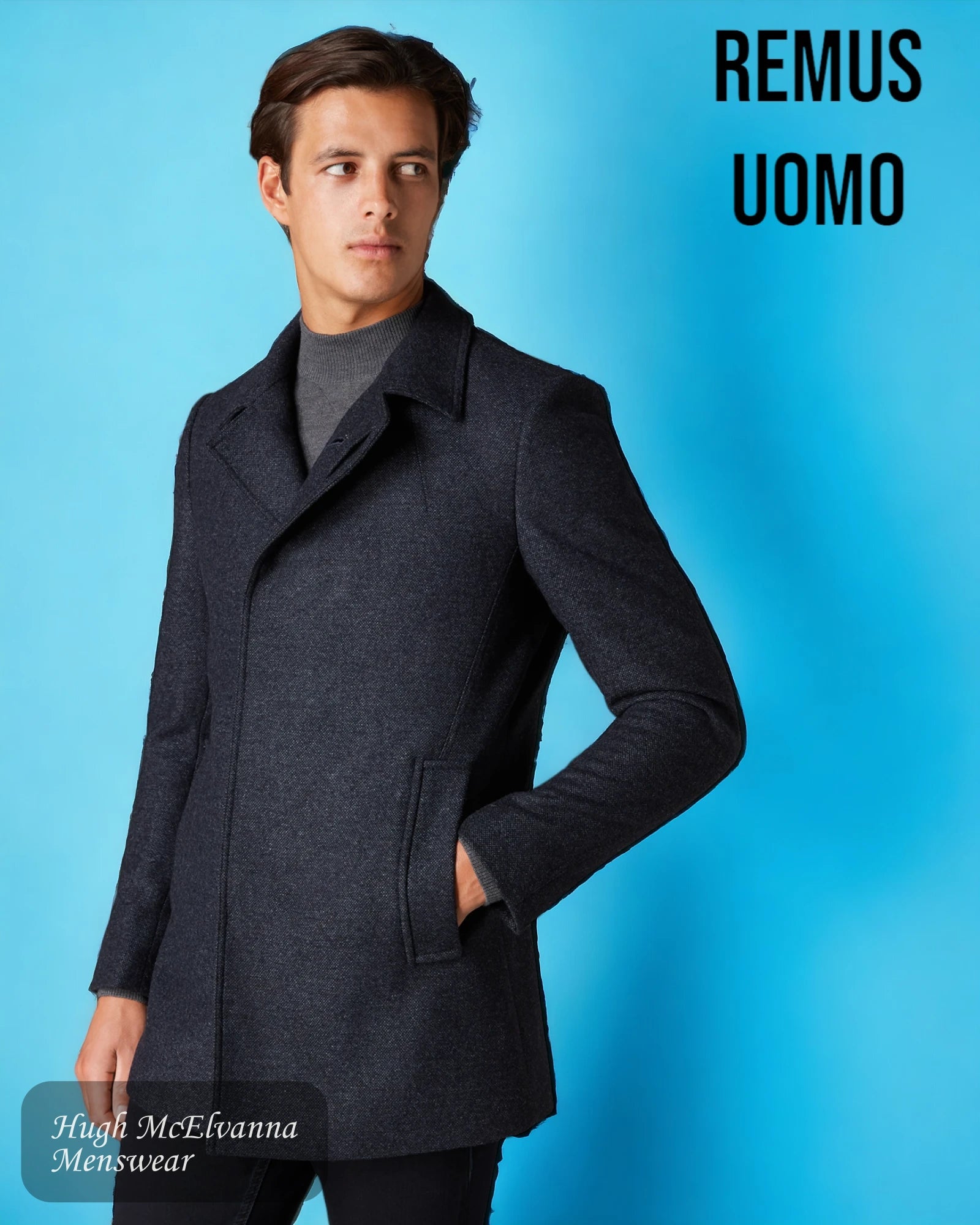 Casual Chinos Remus Uomo Lohmann Fashion Overcoat Style: 90226-78