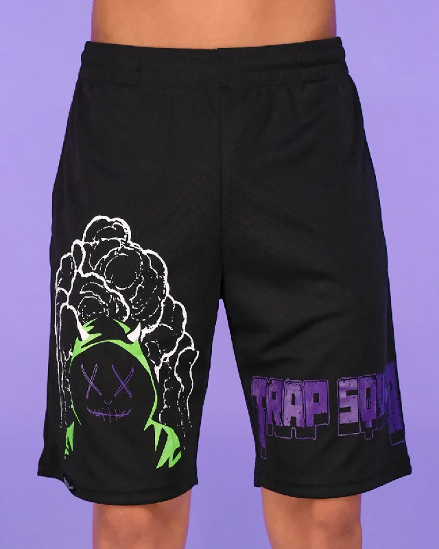 Stylish Comfort Trap Squad Blacklight Basketball Shorts