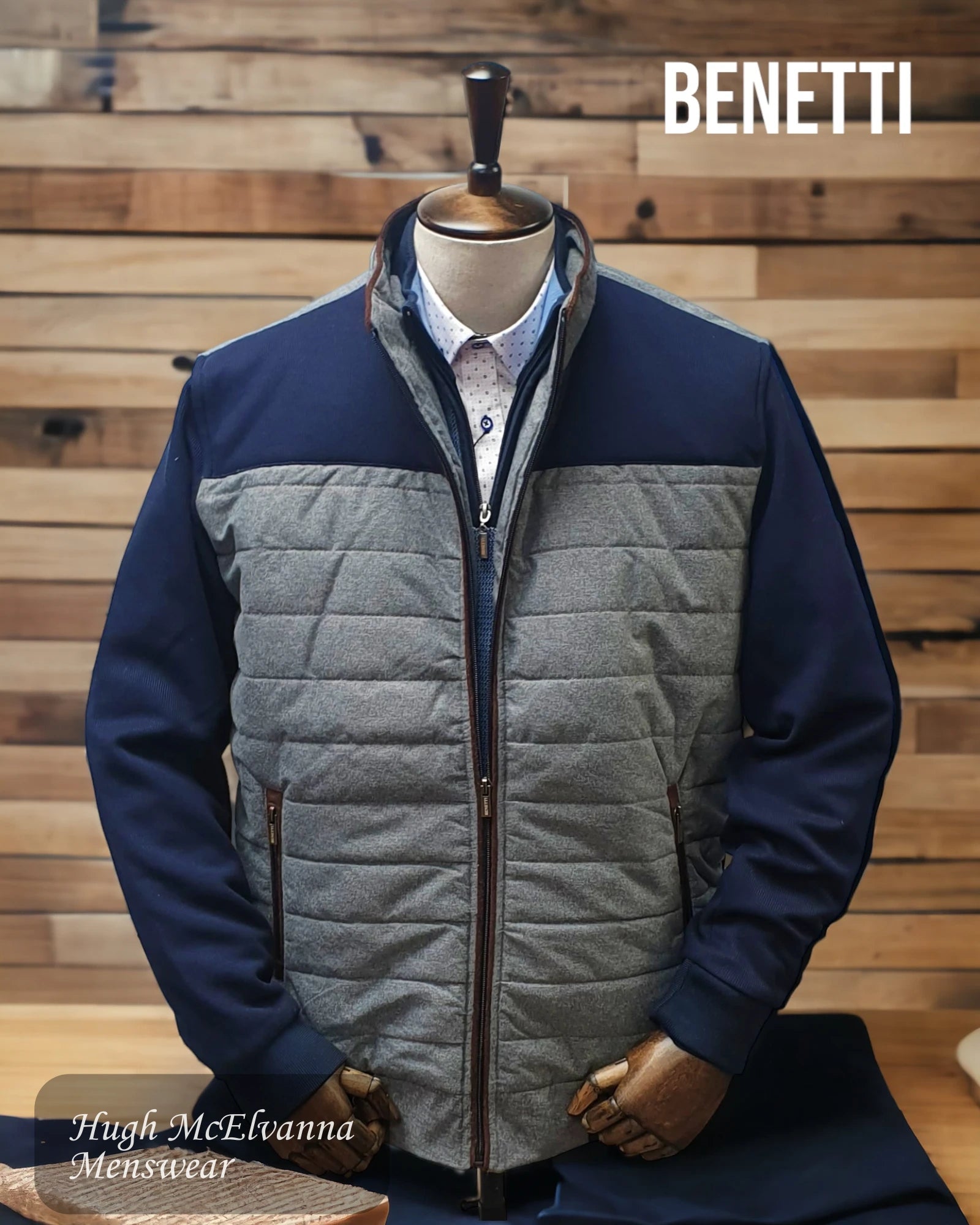 Light Jackets Benetti 'FLOYD' Grey Casual Jacket