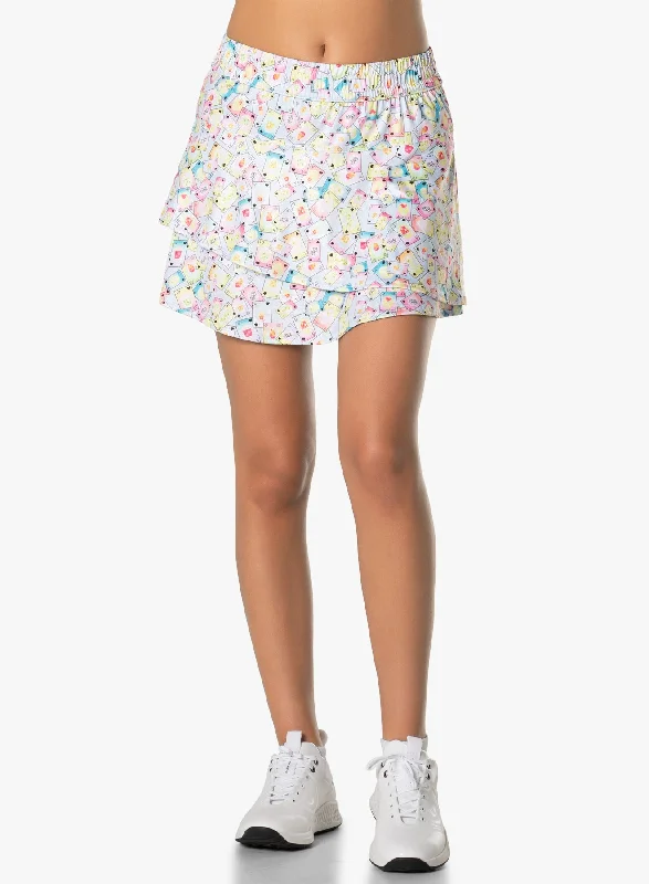 Trendy Outerwear Poker Face Skort-short