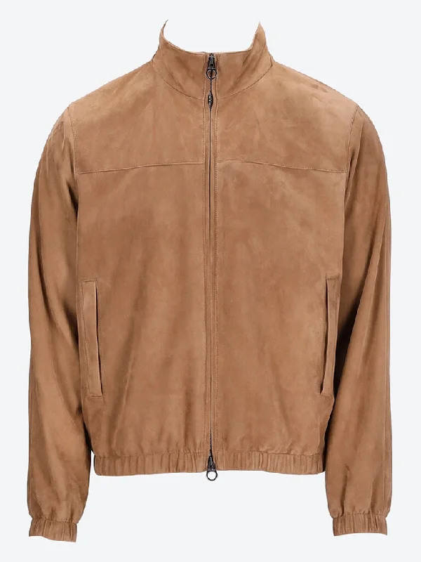 Comfortable Style Loro piana lowered suede bomber