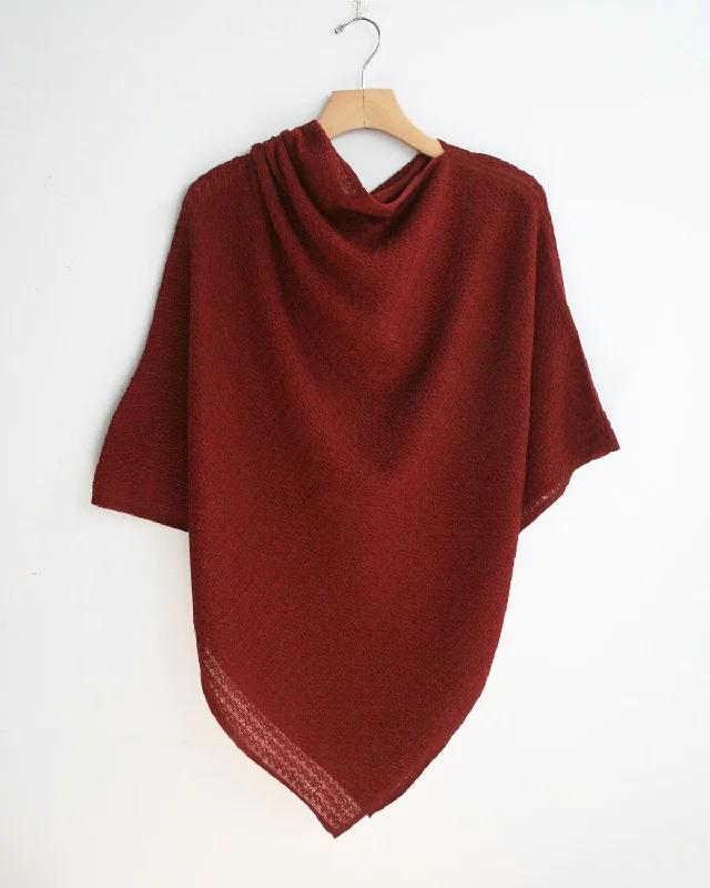 Modern Style Beyond Threads FPT023 Onde Poncho - SCARLETT