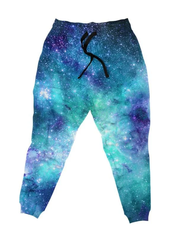 Sporty Look Space Jam Galaxy Unisex Joggers