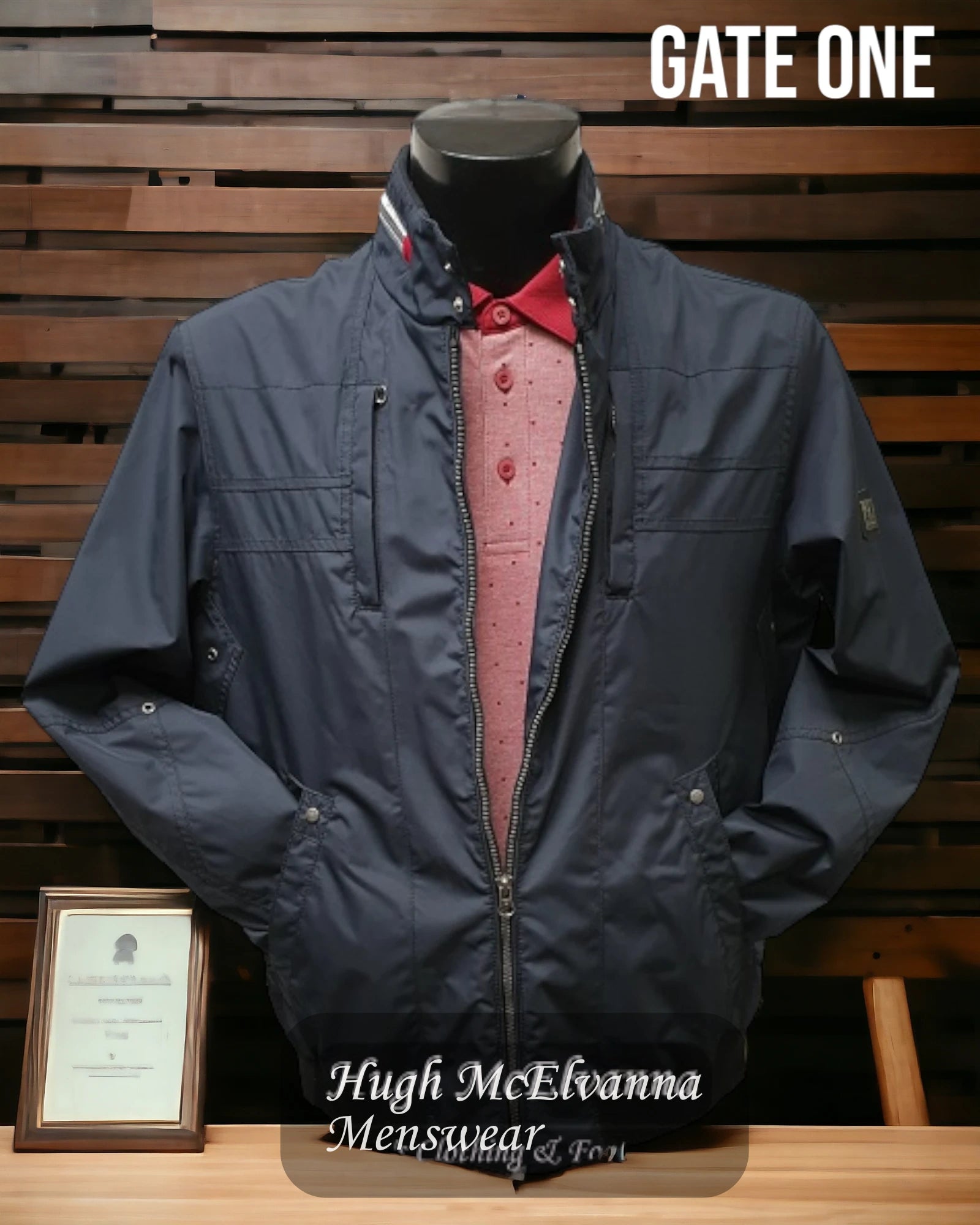 Smart Casual Casual Waterproof & Windproof Jacket by Gate One