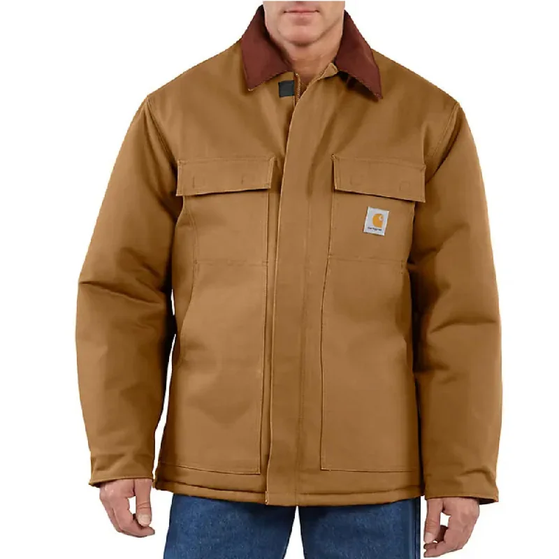 Trendy Comfort Carhartt Mens Loose Fit Work Jacket - 106674-BRN