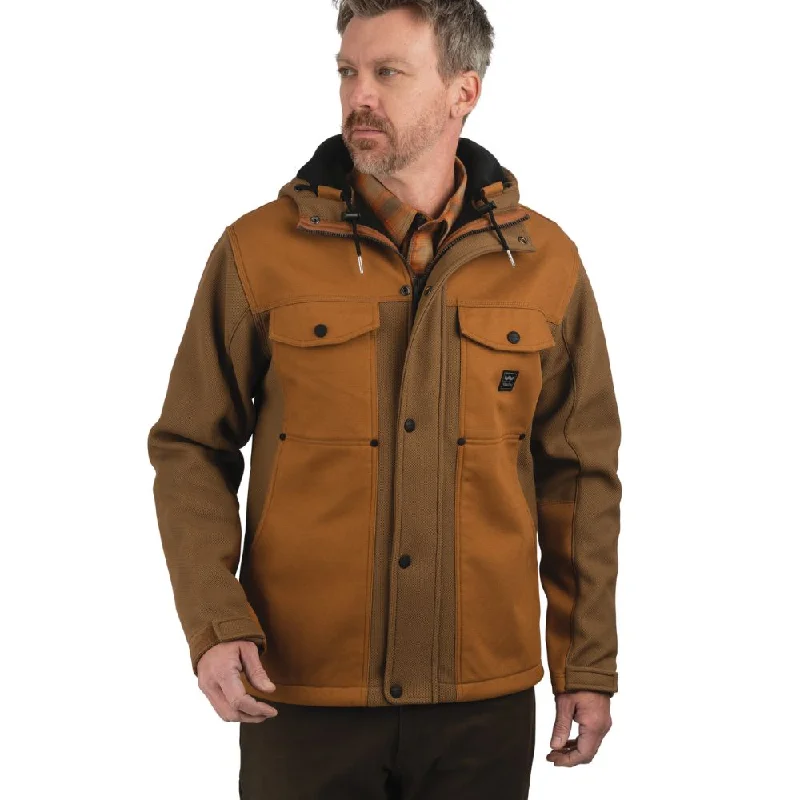 Street Tees Walls Men's Bridgeport Rugged Flex Knit Work Jacket  - Brown YJ12